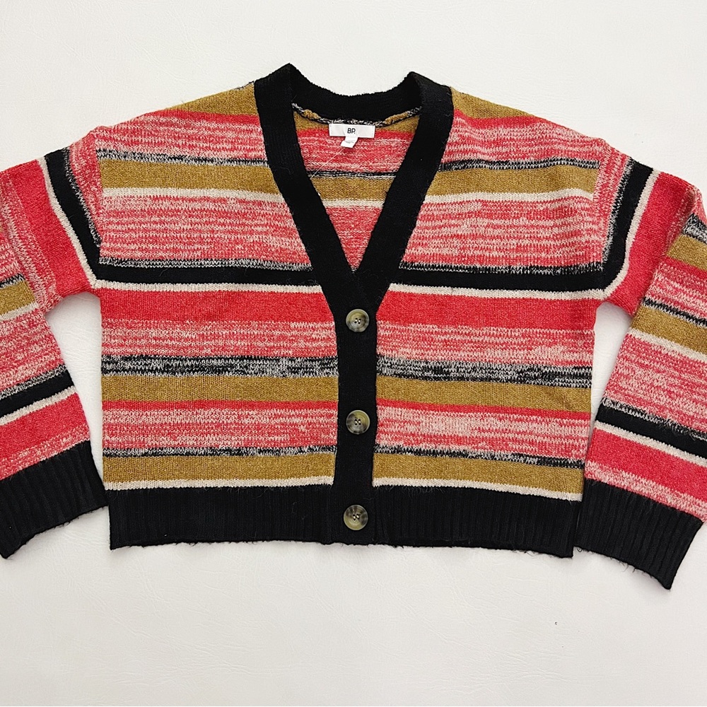 BP Striped Cardigan Sweater